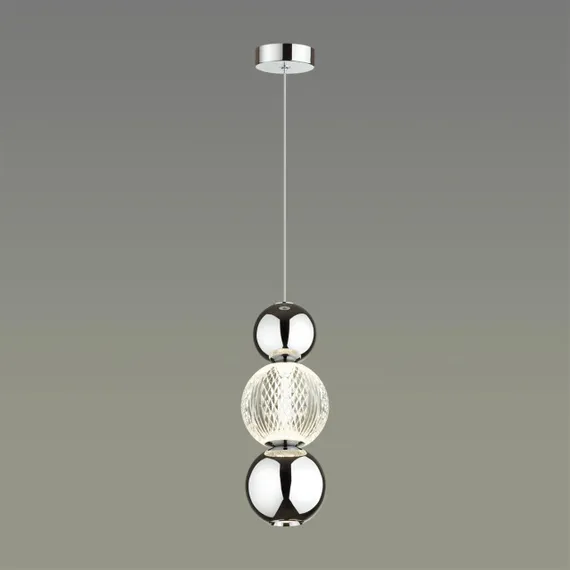 5007/7LA L-VISION ODL23 573 хром/прозрачный/металл/акрил Подвес LED 7W 4000K 300Лм CRYSTAL