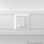 Кнопка модульная, "Avanti", "Белое облако", 1 модуль