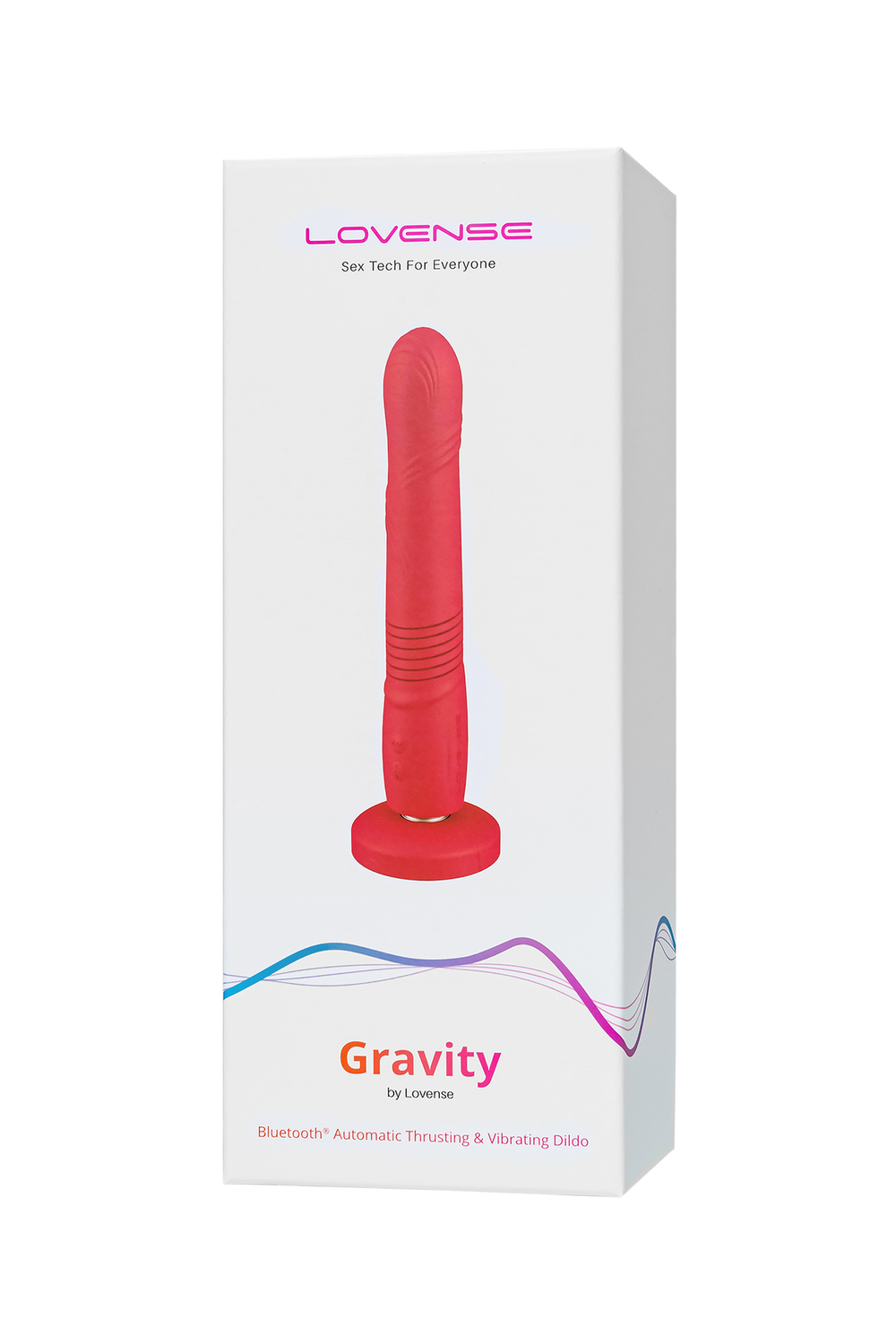 Пульсатор LOVENSE Gravity, красный, силикон, 25,9 см