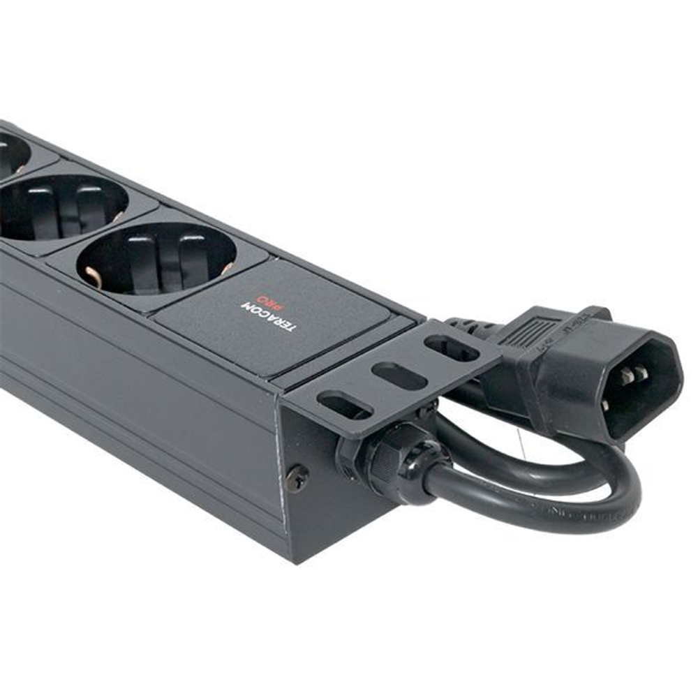 Блок розеток 19", 9 розеток EKF TRP-HPD-10A-9SH-2MC14