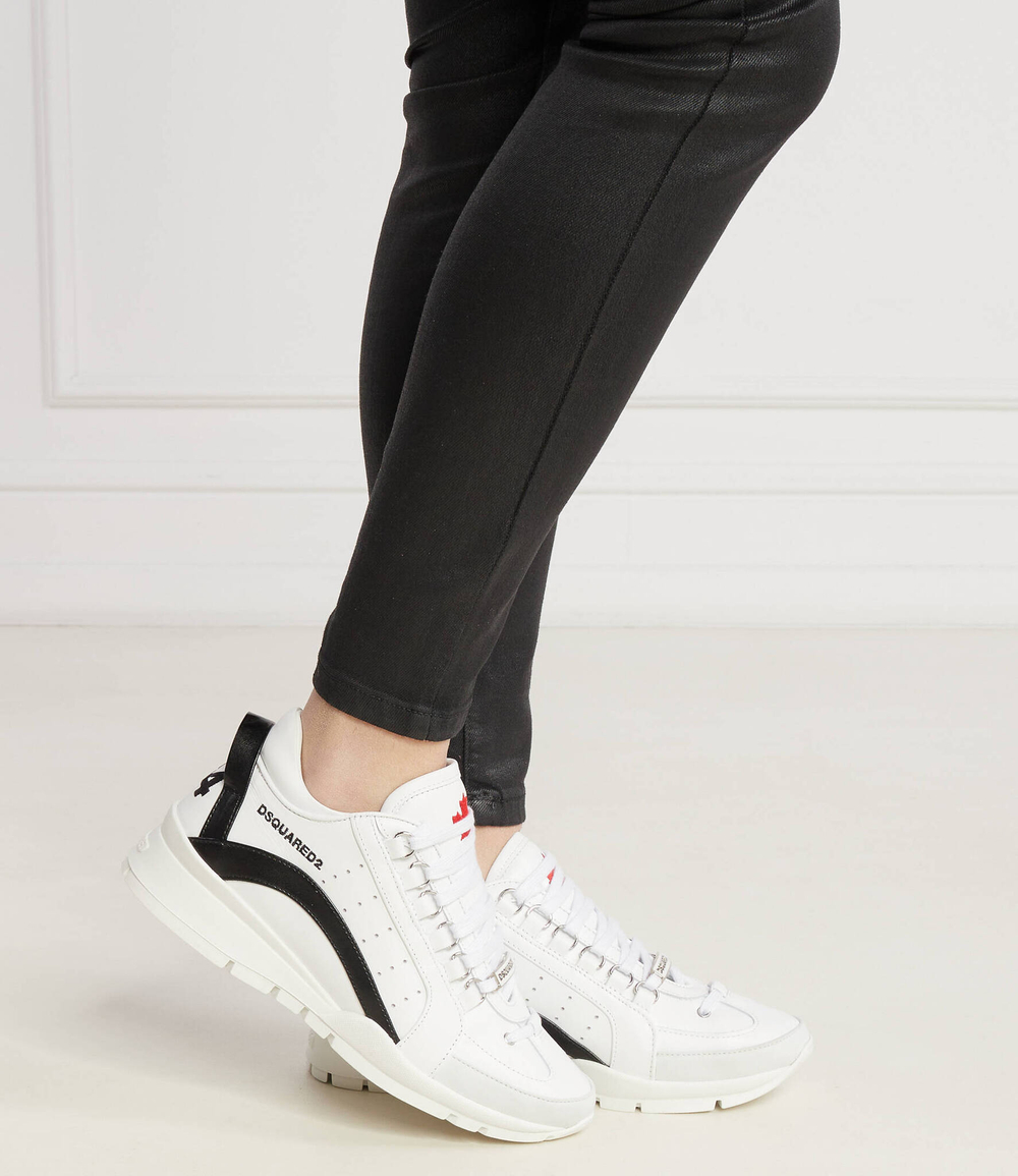 Кожаные кроссовки Dsquared2 - белый(SNW0299 11100001)