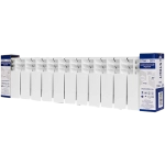 Радиатор биметаллический STOUT TITAN 200 - 13 секций (подключение боковое, цвет белый)