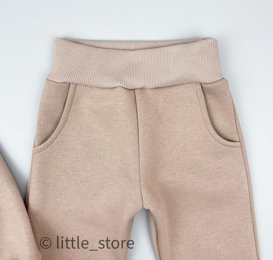 Комплект из футера с начесом "Simple" Латте