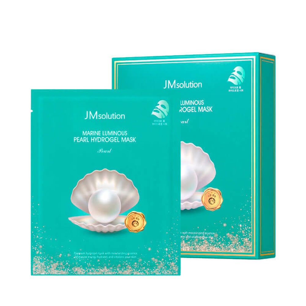 Гидрогелевая маска с экстрактом жемчуга JMsolution Marine Luminous Pearl Hydrogel Mask Pearl