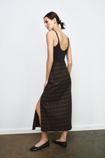 Юбка в клетку с драпировкой из коллекции ZW - ZARA
