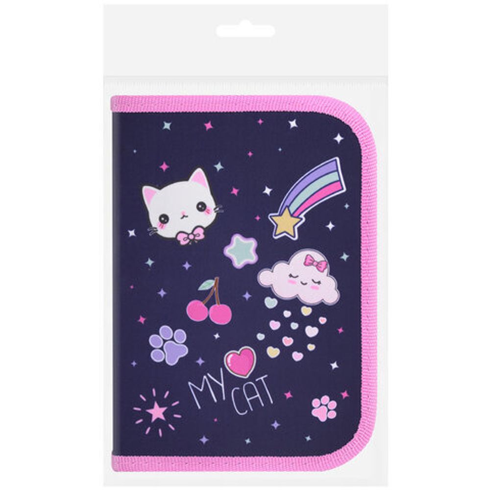 Пенал ПИФАГОР, 1 отделение, полиэстер, 19х13 см, "Leapfrog", 273472