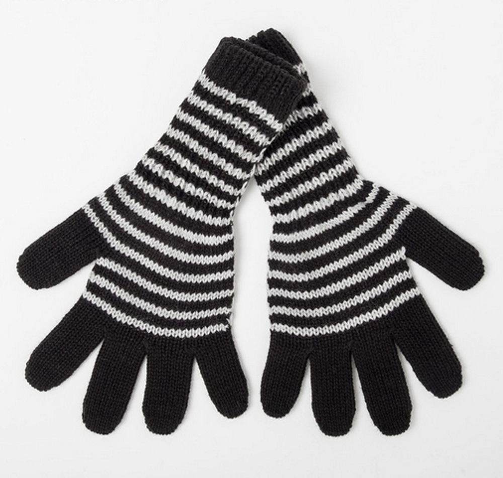 Перчатки удлинённые для девочки, цвет чёрный, р. 16/ 4529143 СНЕЖАНЬ, 1 шт.