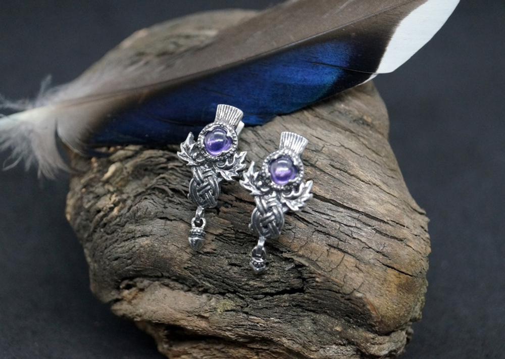 Серьги. Чертополох