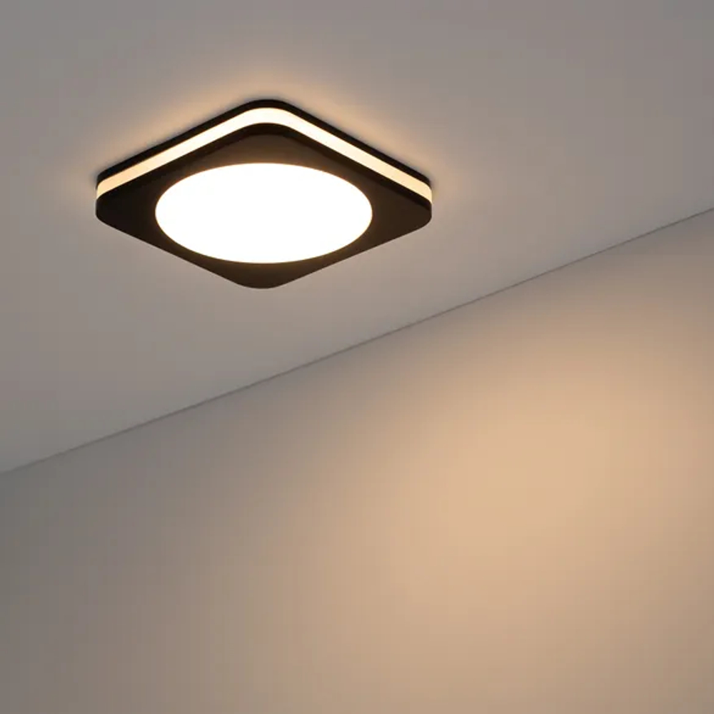 Светодиодная панель LTD-96x96SOL-BK-10W Warm White (Arlight, IP44 Пластик, 3 года) 022556