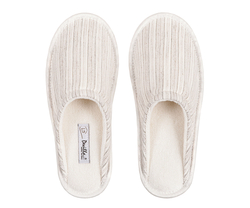 Домашние тапочки Devilla Stripes белый-натуральный