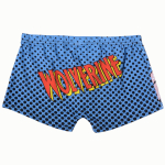 Мужские яркие боксеры с героем комиксов (Размер: M) (Цвет: синий)