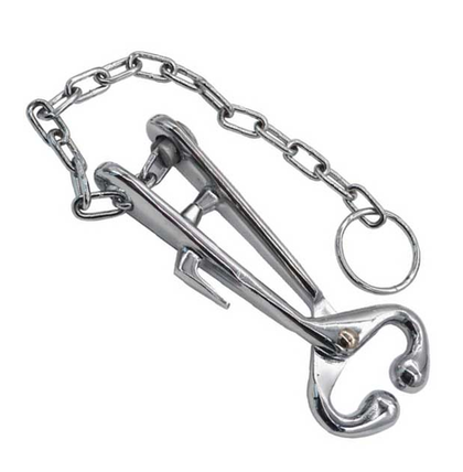 Щипцы носовые для фиксации КРС с цепью