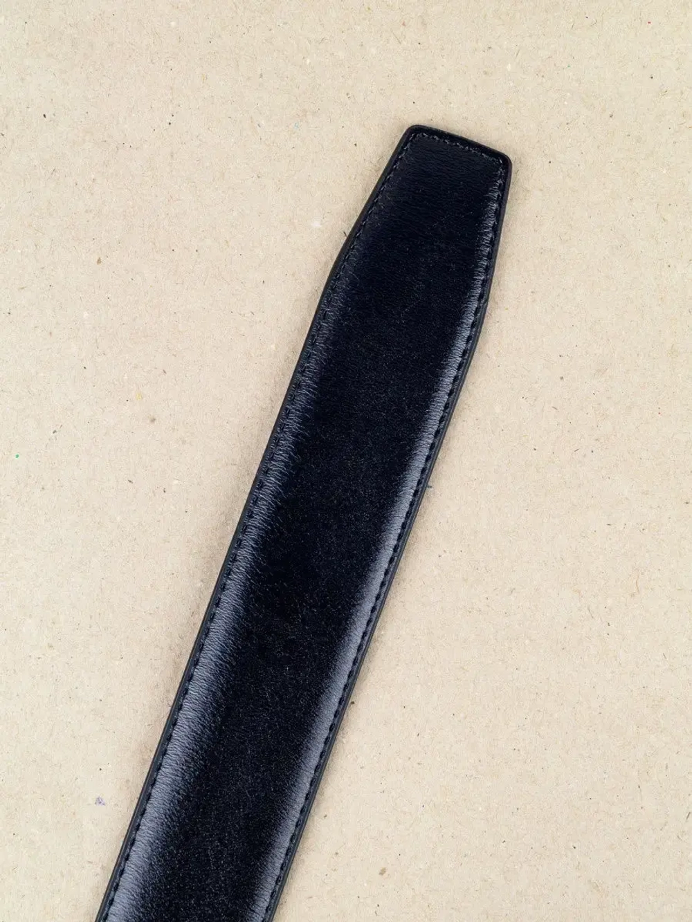 Ремень мужской с автоматической пряжкой из натуральной кожи