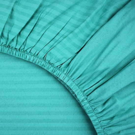 Простыня на резинке Mint , 180x200х30, страйп полисатин DOMTEKC