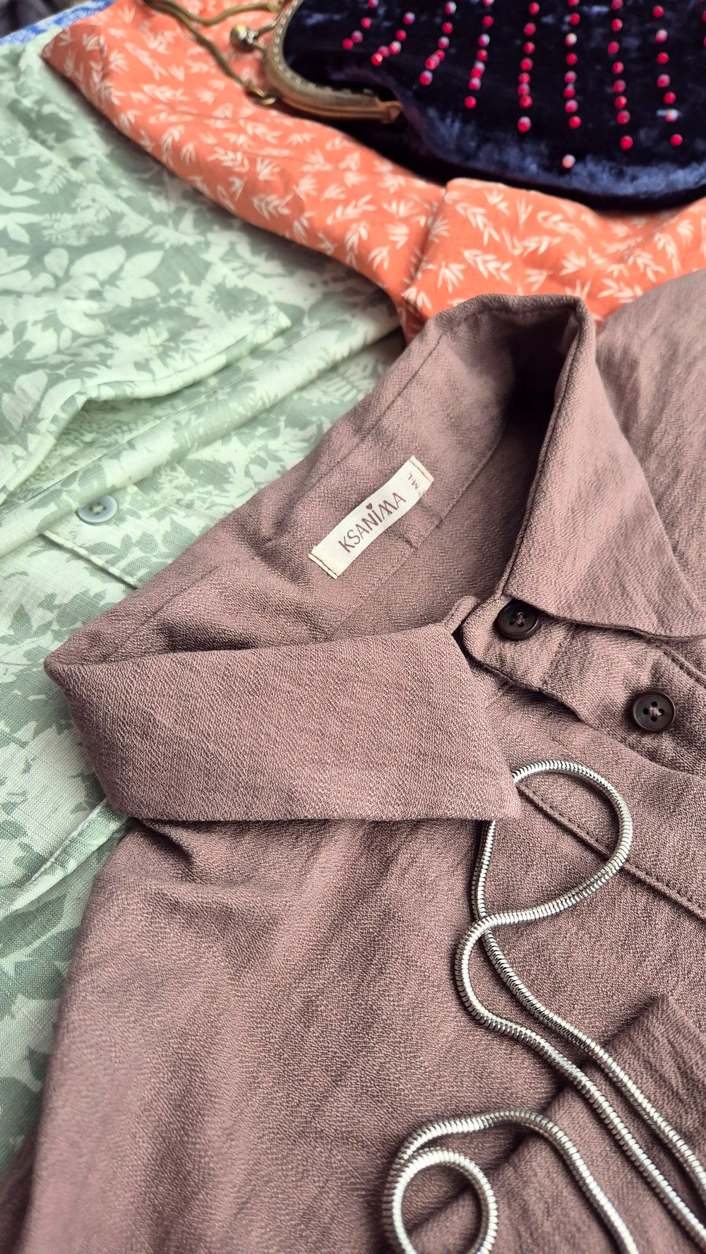 Блузка-Туника "Коричневый мокко"