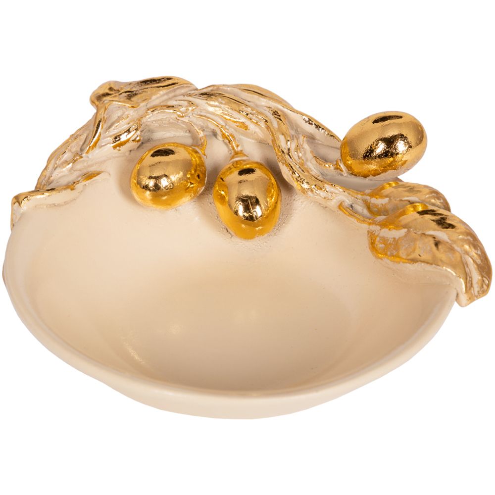 Подставка под бижутерию Oliva Branch (Олива Бранч) Айвори Мраморное золото