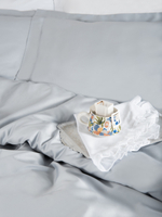 SERENITY Комплект постельного белья, сатин светло-серый