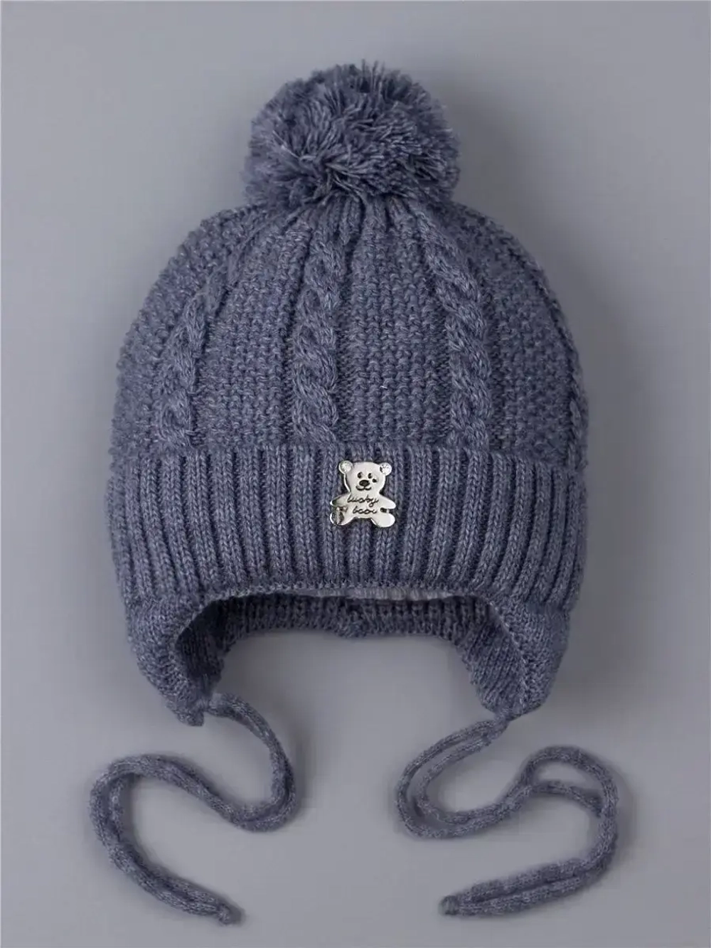 Шапка вязаная демисезонная для детей