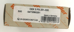 Маркер для клемм 5х5мм dekafix 5 FS 251-300 (50шт.) Weidmuller 0473560251