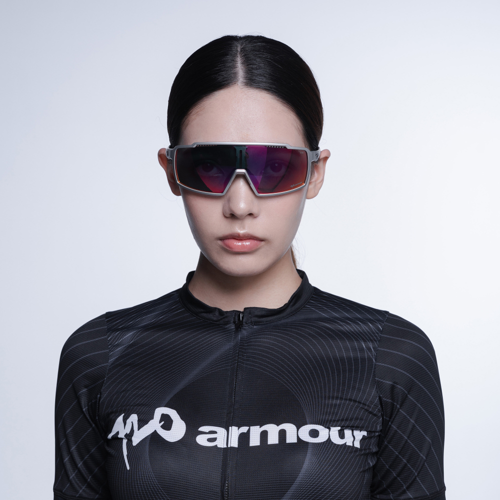Спортивные очки 720armour A-Fei / Matte Silver / Red Lens