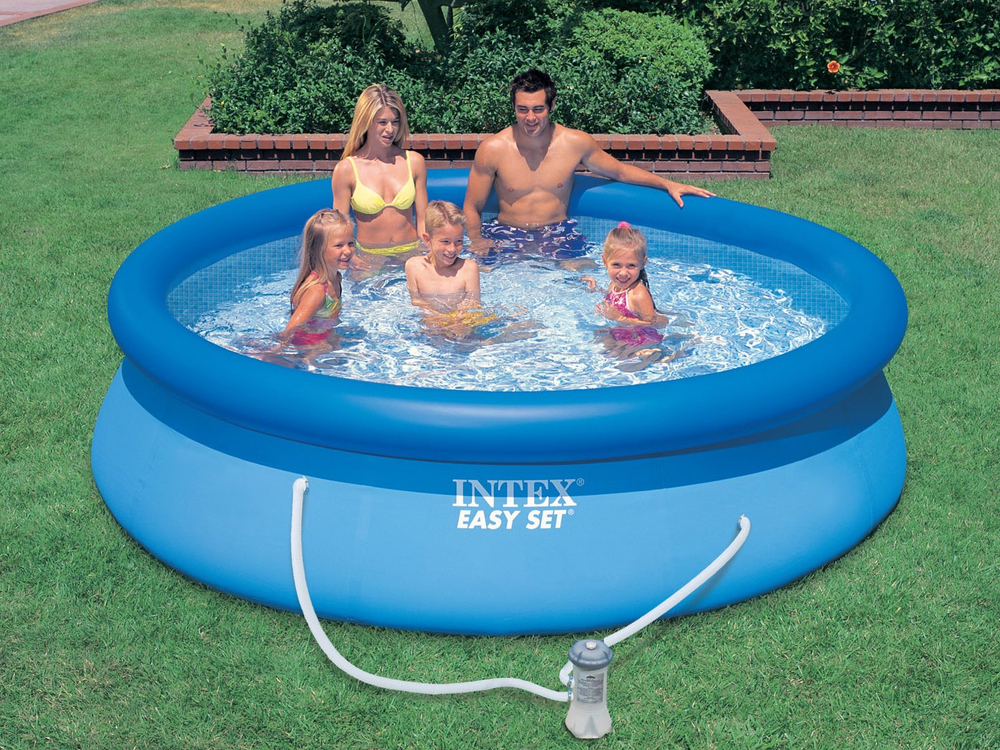 Надувной бассейн, 305х76 см. арт. 28122 intex c фильтр-насосом