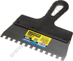 STAYER ProFLat 200 мм, зуб 8х8 мм, пластиковая ручка, зубчатый, нержавеющий, Фасадный шпатель, PROFESSIONAL (1009-20-08)