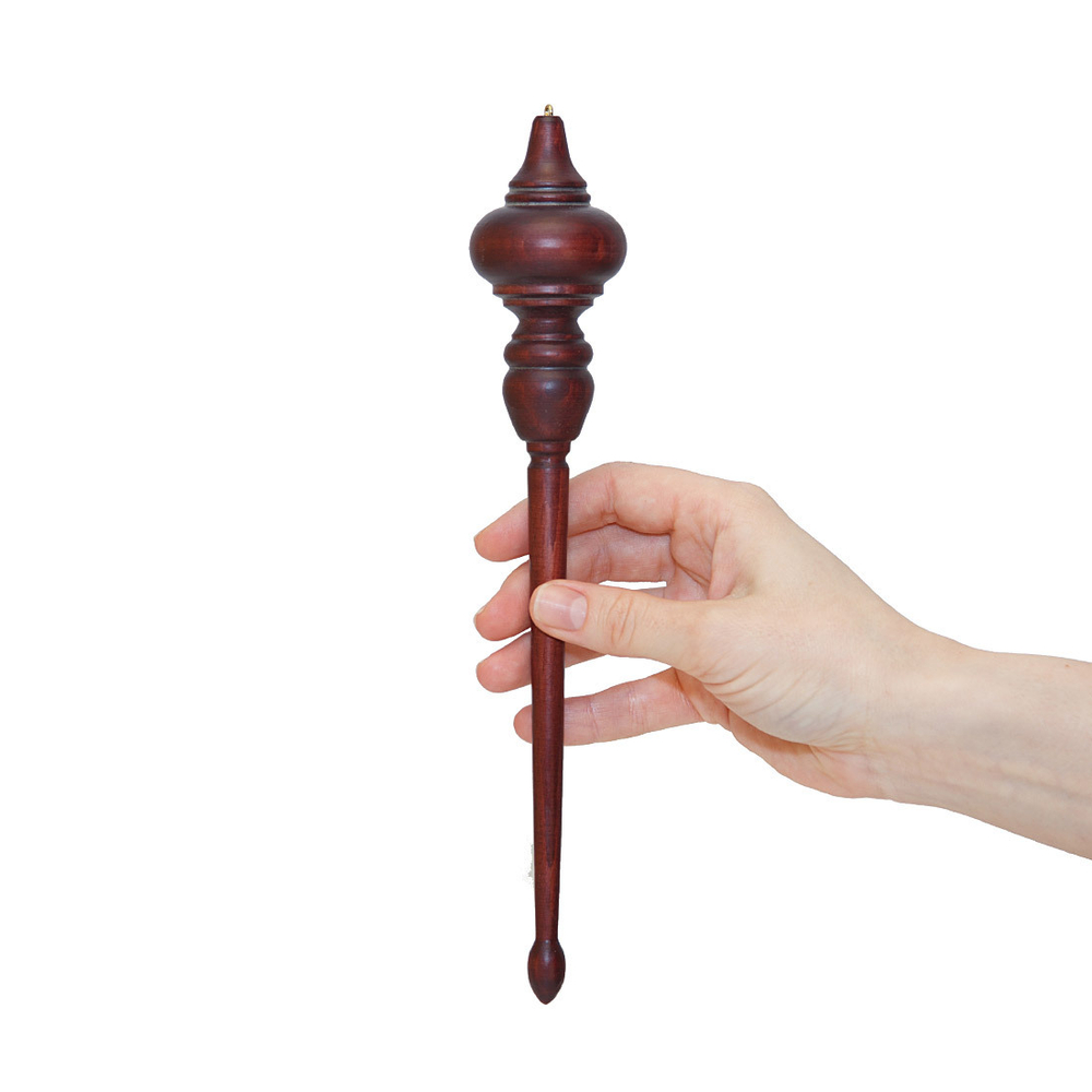 Деревянное подвесное веретено из дерева сибирский кедр. Art of Siberia. B51