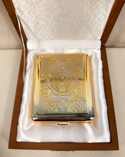 Портсигар "Герб РФ" №7