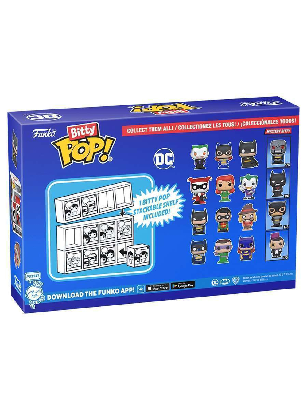 Фигурка Funko Bitty POP! DC Comics S4 Batman+The Riddler+Batgirl+Mystery (1 of 4) 4PK 71314