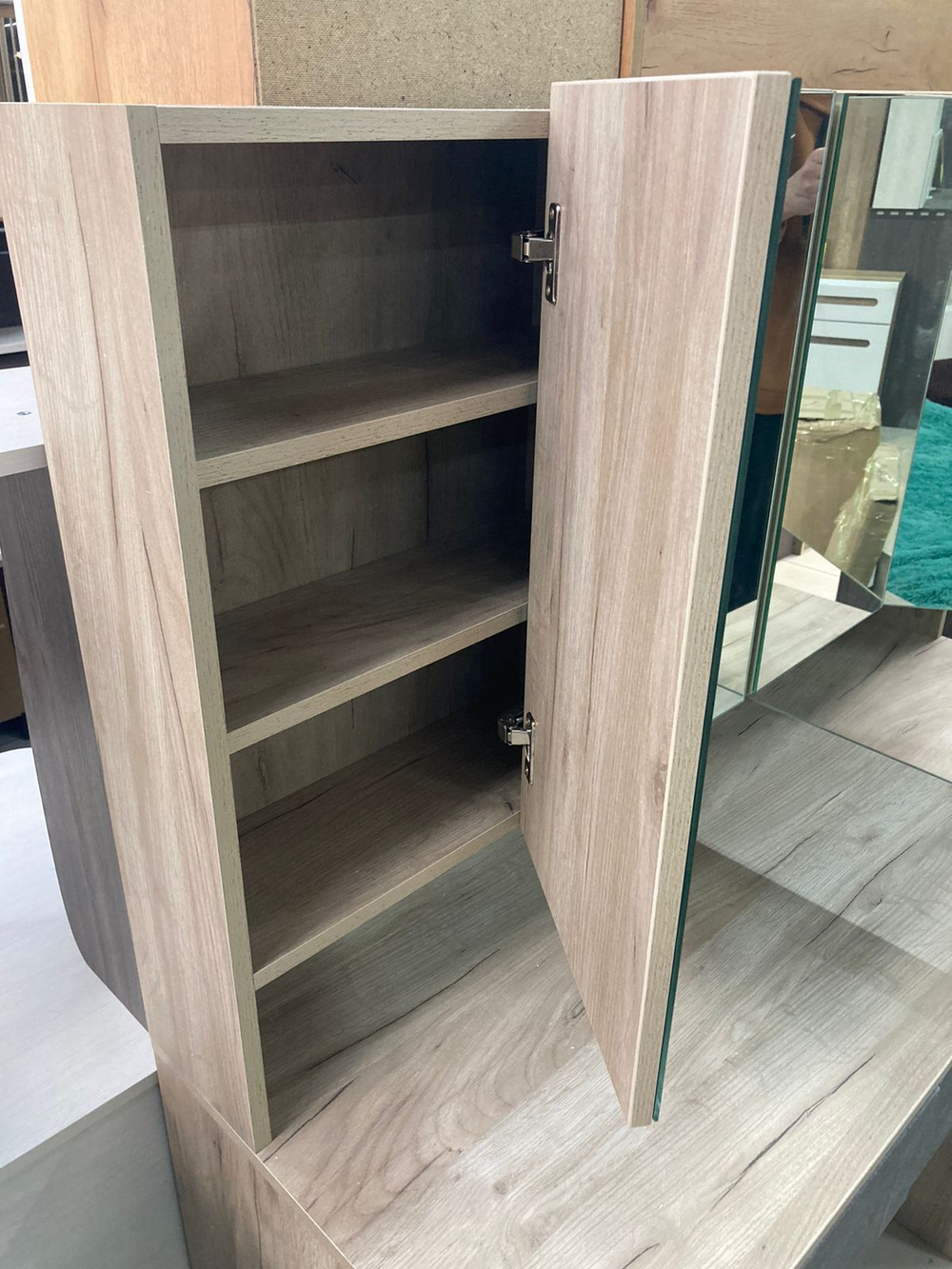 Стол макияжный Дакота серый крафт/тиз серый