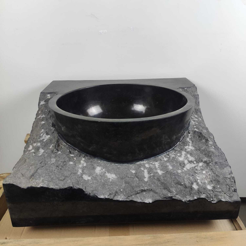 Раковина из мрамора Kotak baskom Black KBS-70956 50*50*22