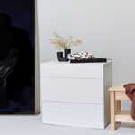 Комод белый Оланд 3 ящика для вещей с органайзерами