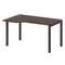 Metal System Стол криволинейный левый на П-образном м/к БП.СА-2 (L) Венге Цаво/Металл Антрацит 1400*