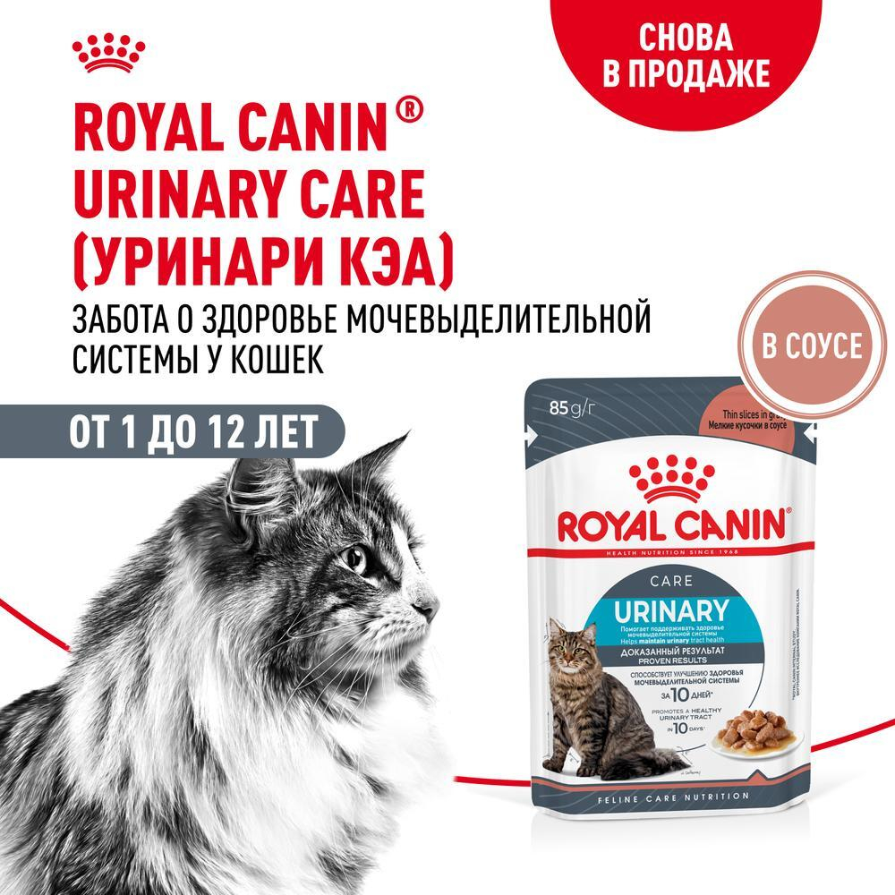 Корм влажный для кошек Royal Canin Urinary C/O Цыплёнок в соусе, пауч 85г