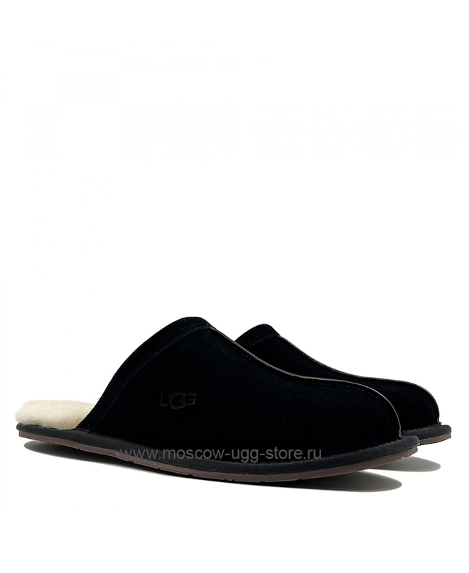 MENS SCUFF SLIPPER - black
