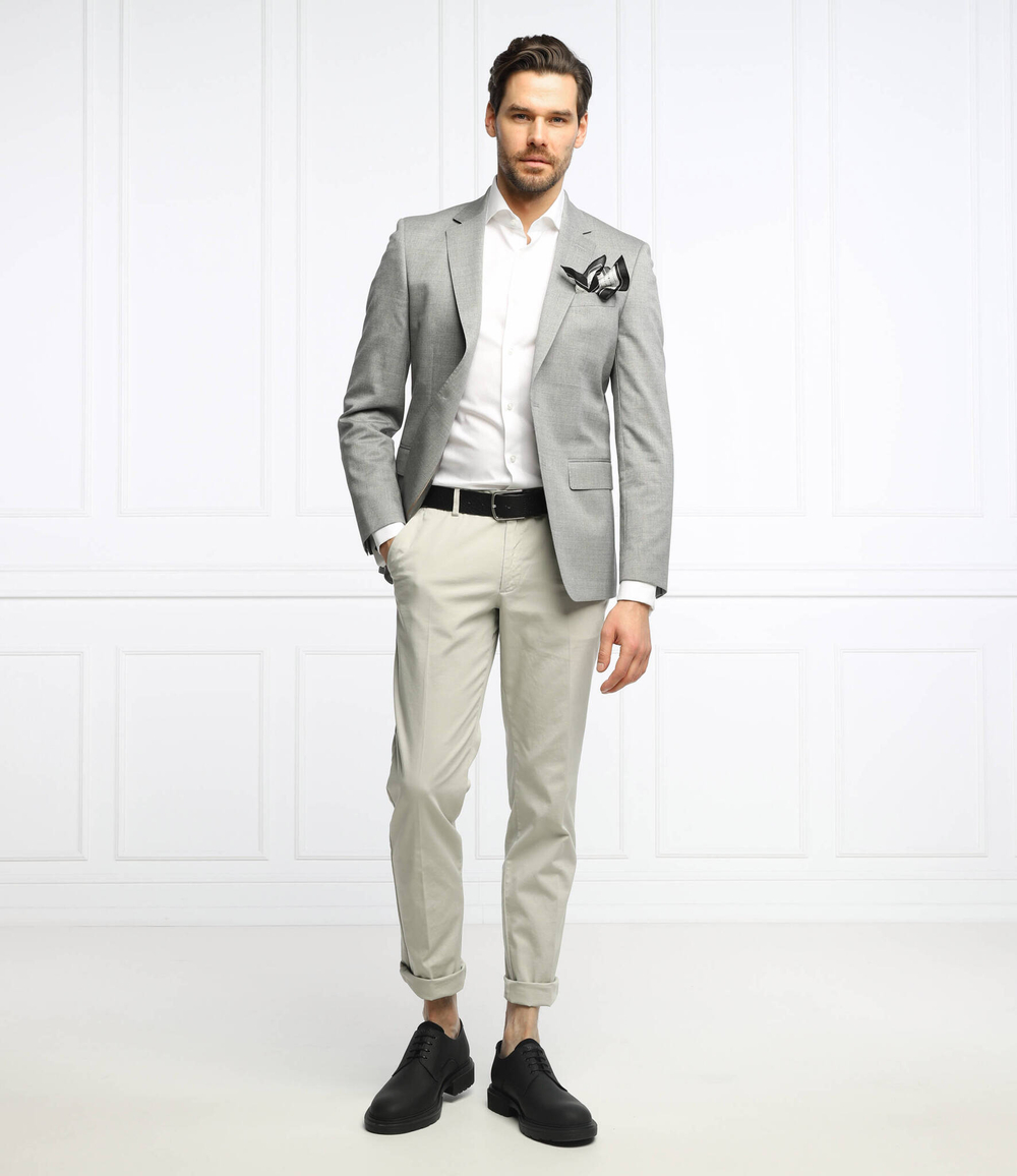 рубашка h-hank-spread-dc-214 BOSS BLACK - белый(50469694)