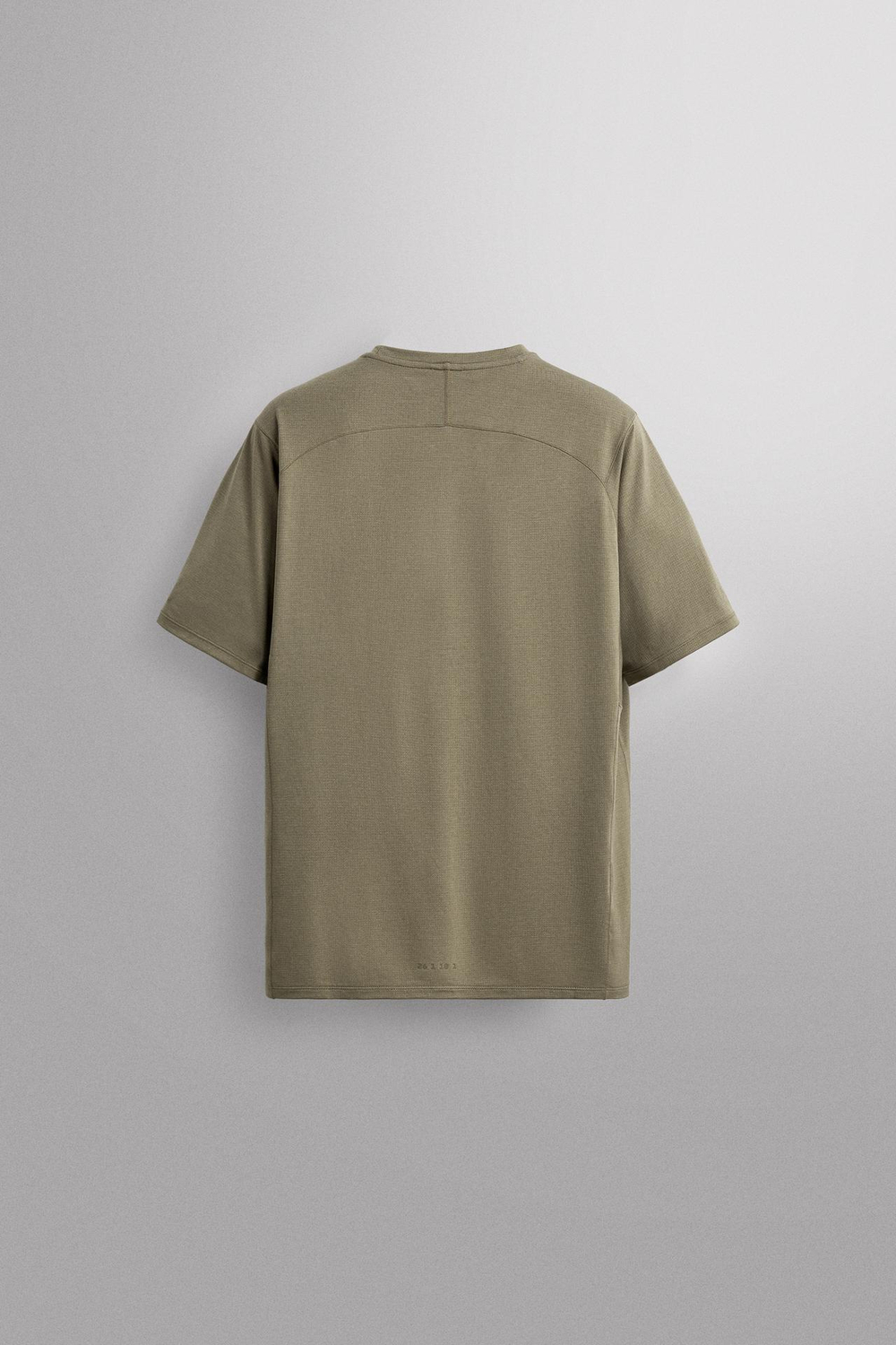 ZARA ТЕХНИЧЕСКАЯ ФУТБОЛКА ИЗ РЕЛЬЕФНОЙ ТКАНИ, ХАКИ