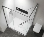 Душевой уголок Vincea Tesi 120х90 VSRW-7TS9012CL стекло прозрачное/профиль хром