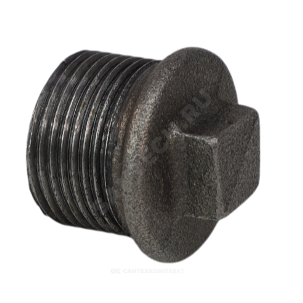 Заглушка чугун Ду 20 (3/4") НР Fittex PLUS