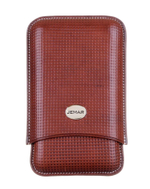 Чехол Jemar на 3 сигары, натуральная кожа 464-3-Silver-Brown