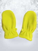 5005 Варежки детские флисовые лайм (14)