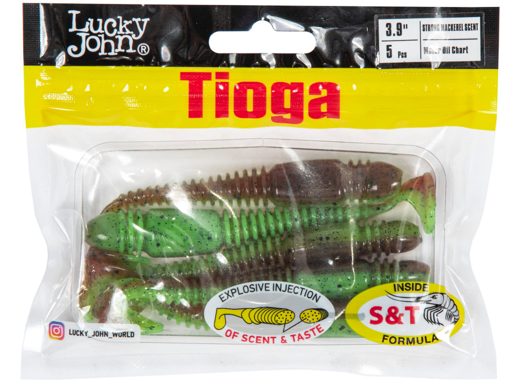 Мягкая съедобная приманка LJ Pro Series Tioga 3.9 in (100 мм), цвет Z15, 5 шт