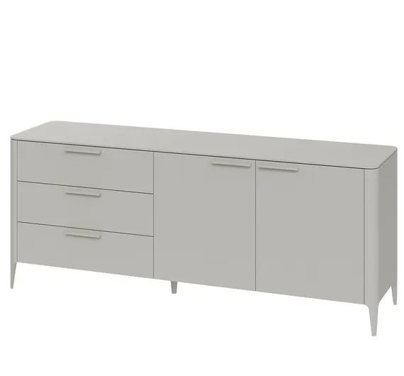 Тумба Type 3 ящика 2 двери L (серо-бежевый)