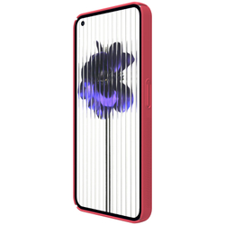 Тонкий чехол красного цвета от Nillkin для смартфон Nothing Phone (1), серия Super Frosted Shield