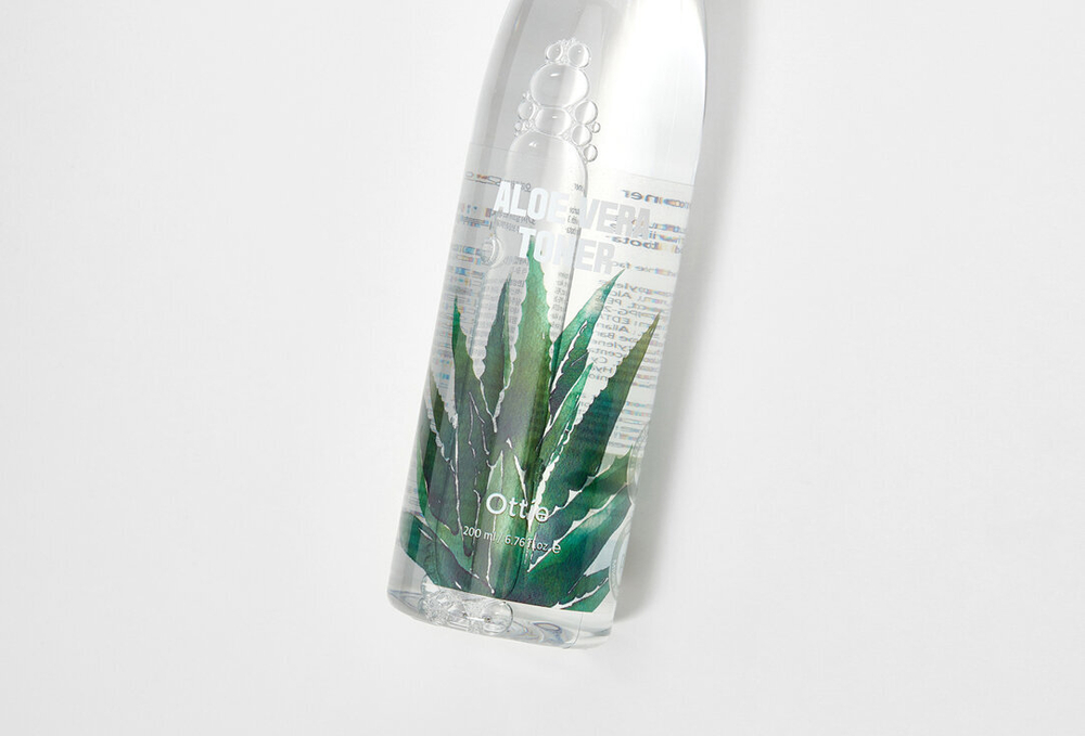 Успокаивающий тонер с тремя видами алоэ Ottie Aloe Vera Toner, 200мл