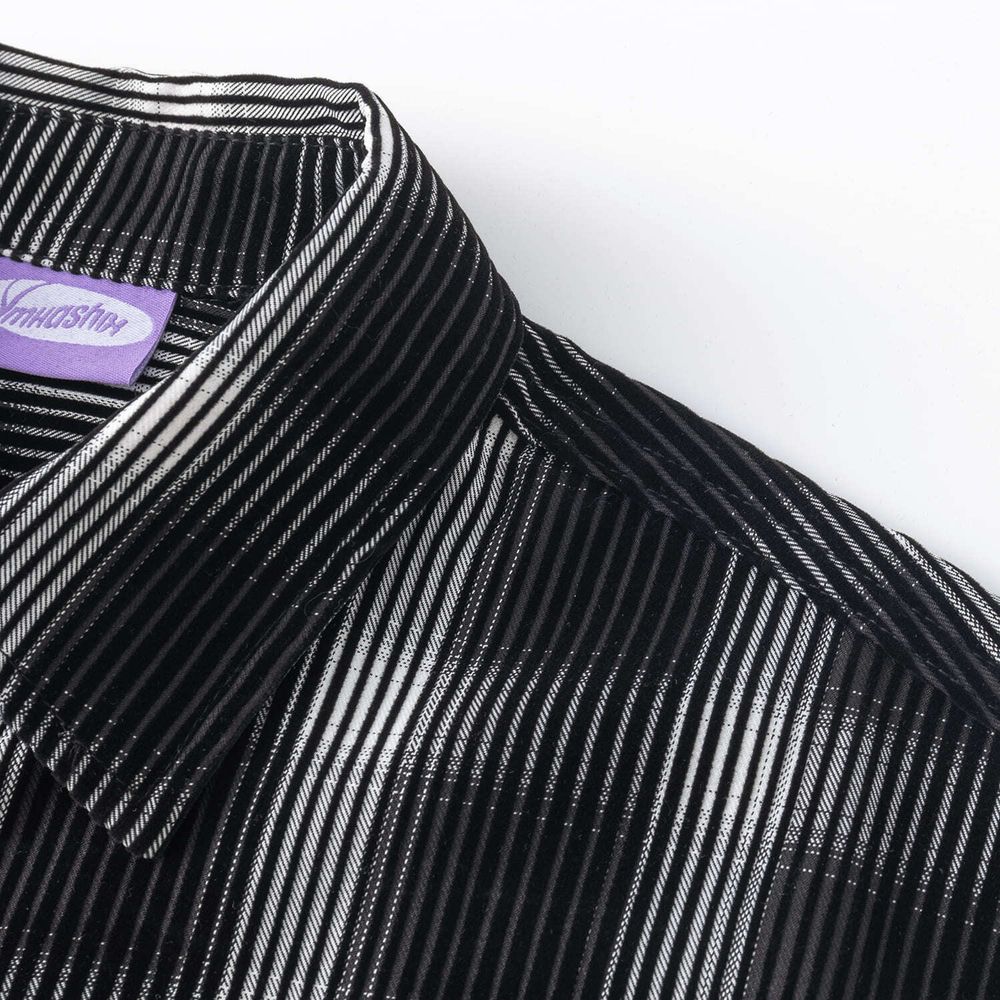 Рубашка YMKASHIX Velvet Tartan черная / белая