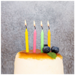 Свечи для торта «Цветные спирали» неоновые 6 см, 24 шт