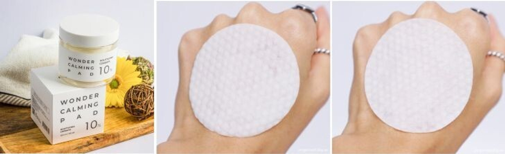 Esthetic House Houttuynia Cordata 10% Wonder Calming Pad успокаивающий подушечки, пропитанные тоником