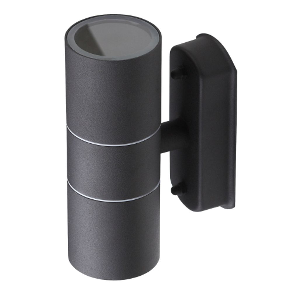 Светильник декоративный настенный ЭРА WL28 BK под лампу MR16 GU10 IP54 черный для интерьера и фасадов зданий | Настенная подсветка
