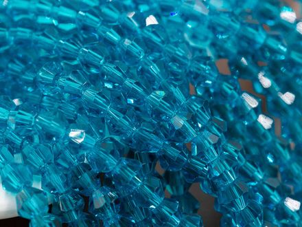 Нить бусин для украшений 3,8мм (ювелирное стекло)